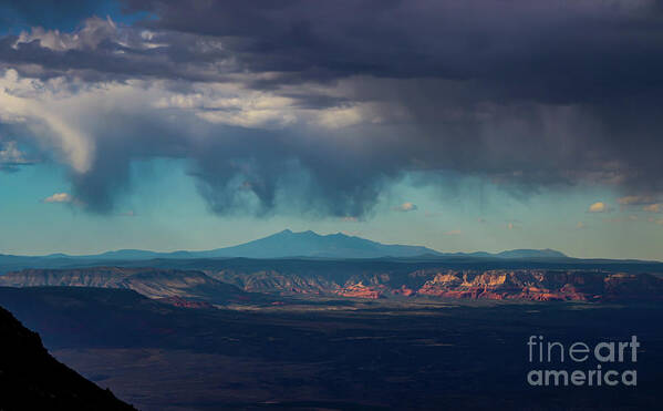Landscape Poster featuring the photograph Virga Over Sedona by Seth Betterly