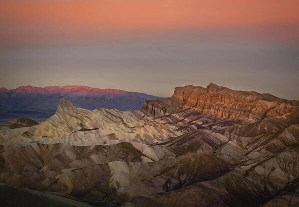 Death Valley Sunrise Poster featuring the photograph Zabriskie Sunrise by Rebecca Herranen