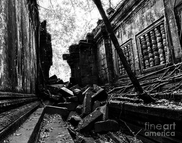 Beng Mealea Poster featuring the photograph Beng Mealea #1 by Julian Cook