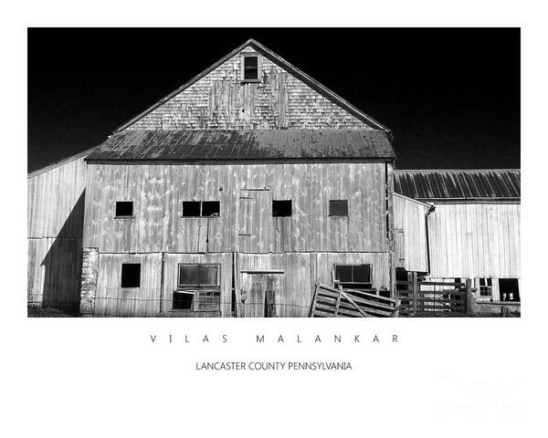 Barn Poster featuring the photograph Old Barn #1 by Vilas Malankar