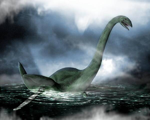 Loch Ness Monster Poster featuring the photograph Loch Ness Monster #11 by Victor Habbick Visions