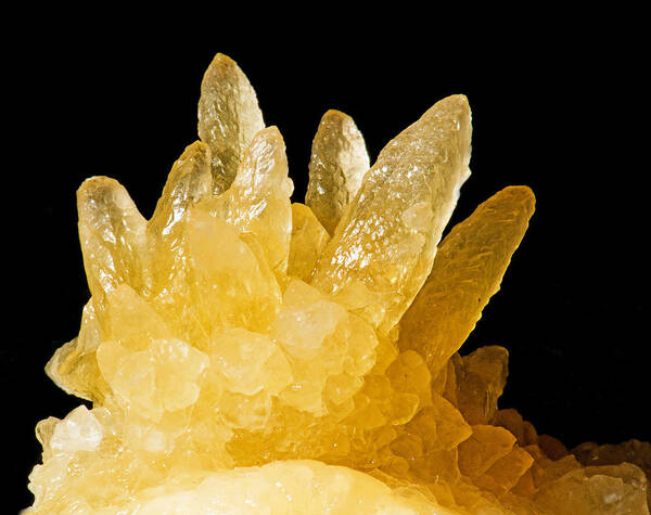 Nature Poster featuring the photograph Calcite Crystals #2 by Millard H. Sharp