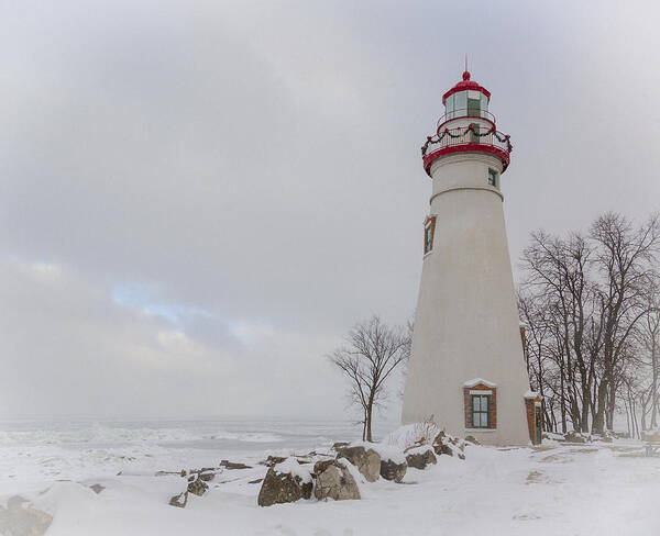 Lighthouses Poster featuring the photograph Marblehead Lighthouse Lake Erie #3 by Jack R Perry