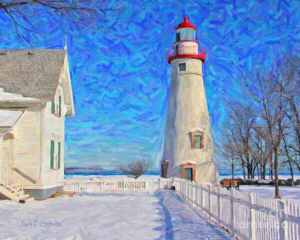 Marblehead Lighthouse Poster featuring the photograph Marblehead Lighthouse #3 by Jack Schultz