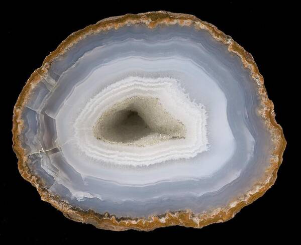 Agate Poster featuring the photograph Agate #8 by Natural History Museum, London/science Photo Library