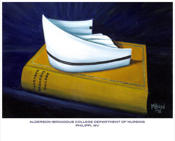 Nurse Poster featuring the painting Alderson-Broaddus College by Marlyn Boyd