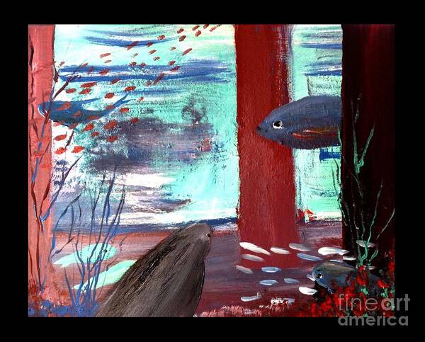 Fish Poster featuring the painting Aquarium 109 by James and Donna Daugherty