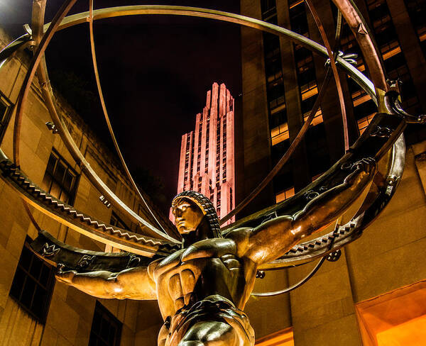 Atlas Poster featuring the photograph Atlas - Rockefeller Center by James Howe