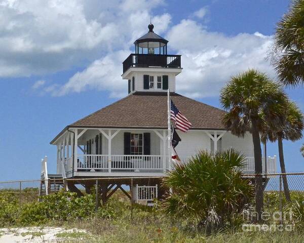 Lighthouse Poster featuring the photograph Boca Grande Lighthouse by Carol Bradley