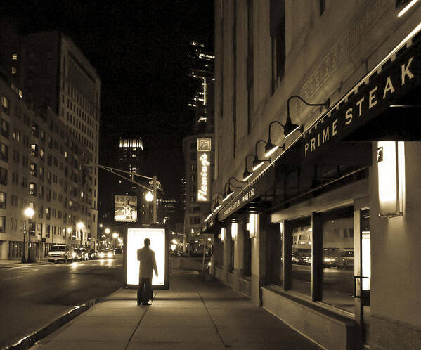 Boston Poster featuring the photograph Boston Glow Toned by Frank Winters