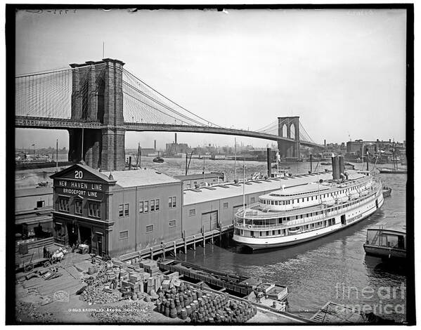 Loc Poster featuring the photograph Brooklyn Bridge by Russell Brown