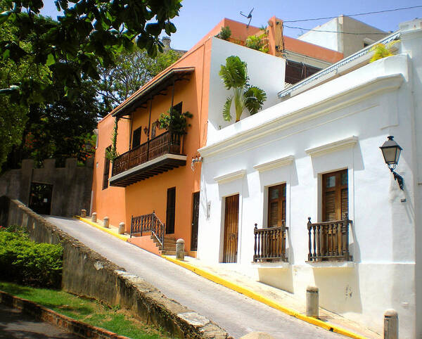 Old San Juan Poster featuring the photograph Caleta de las Monjas Street by Guillermo Rodriguez