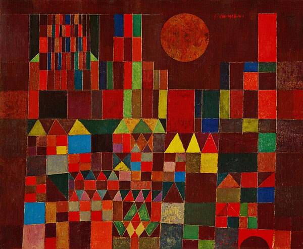 Paul Klee Poster featuring the painting Castle And Sun by Paul Klee