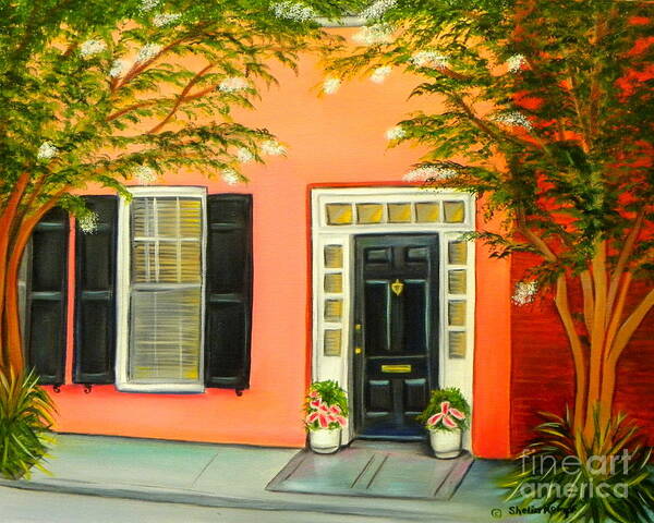 Art Poster featuring the painting Charleston Charm by Shelia Kempf