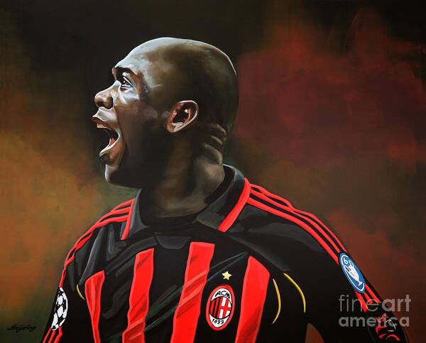 Clarence Seedorf Poster featuring the painting Clarence Seedorf by Paul Meijering