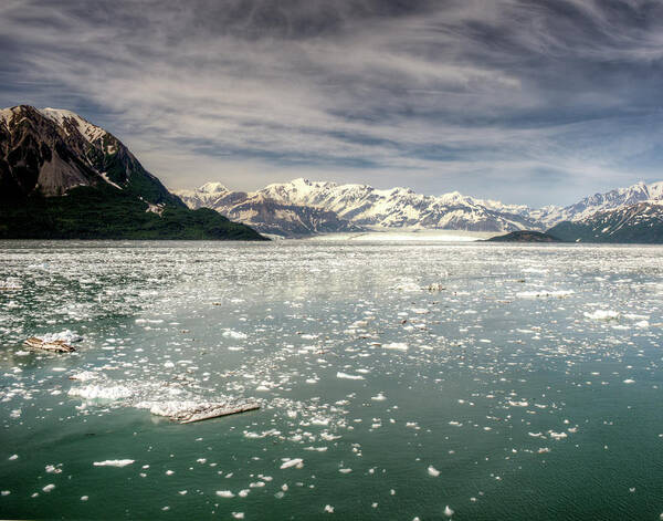Tranquility Poster featuring the photograph Coming Upon Hubbard Glacier, Alaska by Vicki Jauron, Babylon And Beyond Photography
