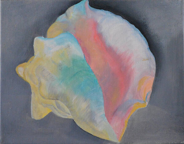 Conch Shell Poster featuring the digital art Conch Shell by Catherine Weser