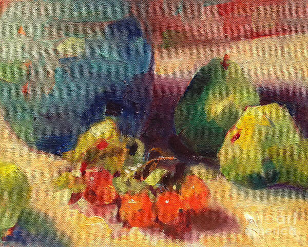 Still Life Poster featuring the painting Crab Apples and Pears by Michelle Abrams