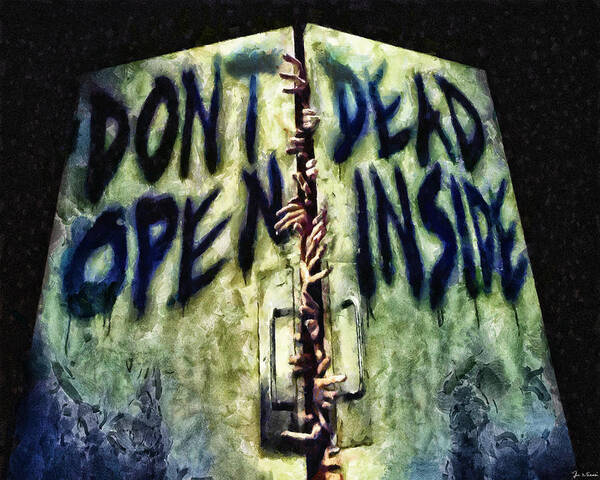 Midnight Poster featuring the painting Dead Inside by Joe Misrasi