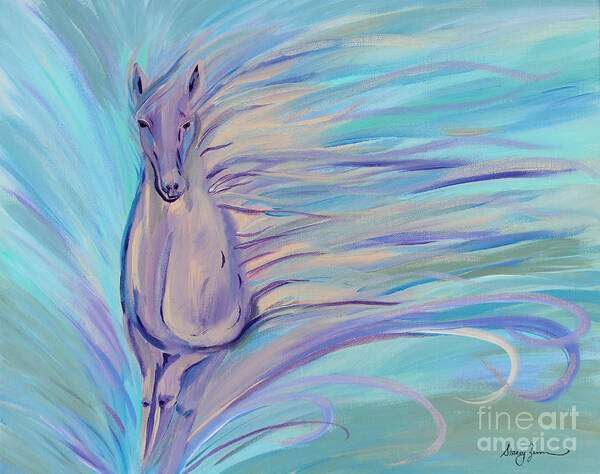 Horse Poster featuring the painting Dreamer by Stacey Zimmerman