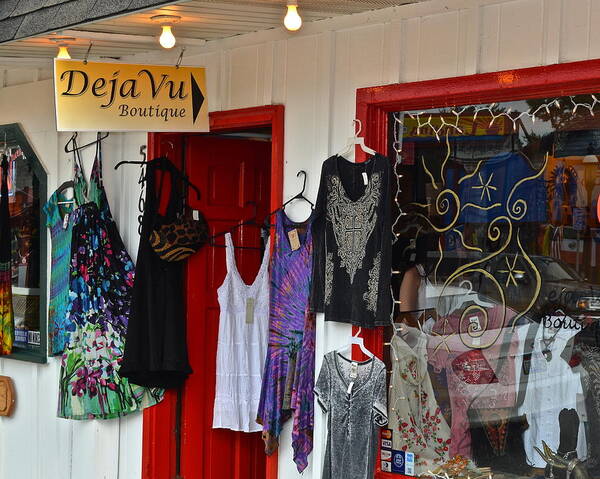 Deja Vu Poster featuring the photograph Eclectic Boutique by Frozen in Time Fine Art Photography