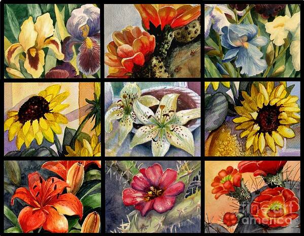Flowers Poster featuring the painting Flowers Everywhere by Marilyn Smith