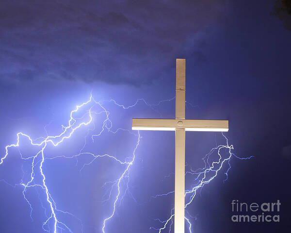 Lightning Poster featuring the photograph Good Friday by James BO Insogna