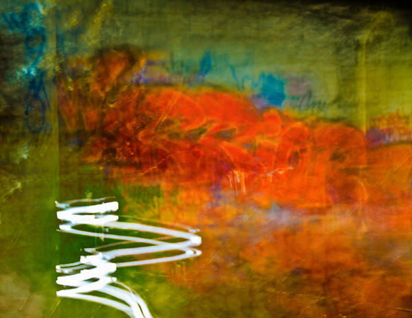 Abstract Poster featuring the photograph Graffito by Winnie Chrzanowski