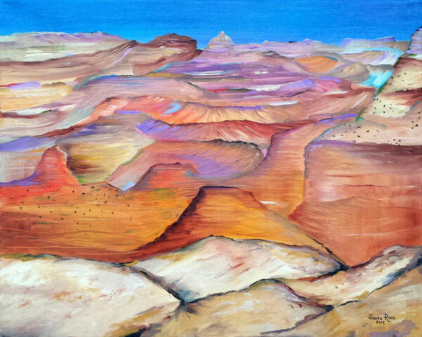 Grand Canyon Poster featuring the painting Grand Canyon by Judith Rhue