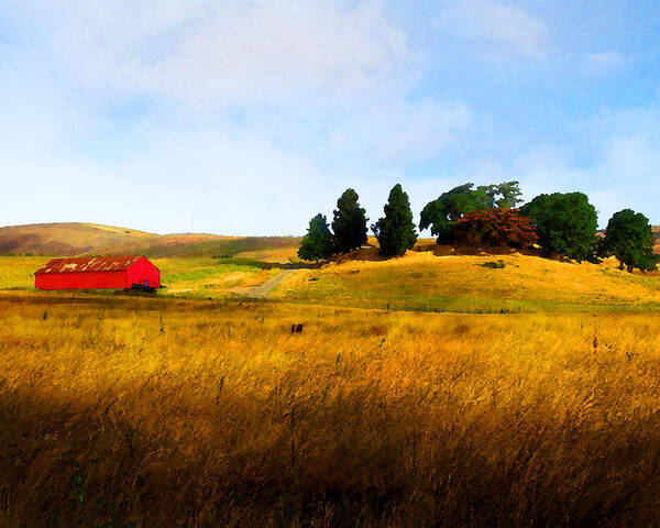 Farm Poster featuring the photograph Henry Road Farm by Timothy Bulone