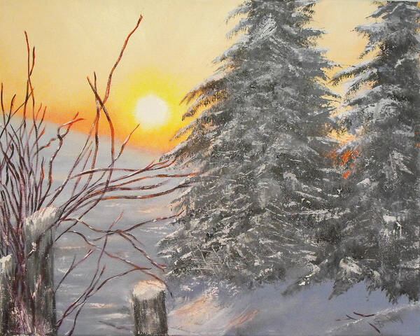 Sunrise Poster featuring the painting Hope Rising by Susan Bruner
