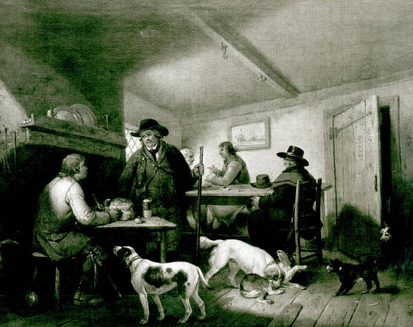 Pub Poster featuring the painting Interior Of A Country Inn by George Morland