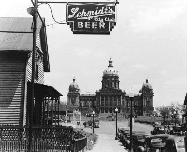 1940 Poster featuring the photograph Iowa Des Moines, 1940 by Granger