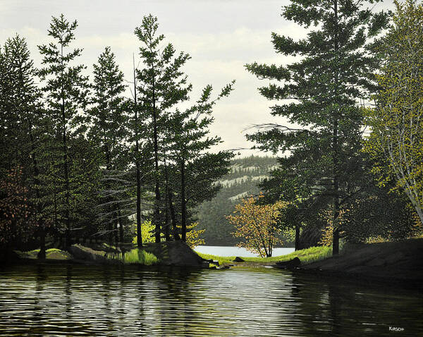 Algonquin 2014 Poster featuring the painting Killarney by Kenneth M Kirsch