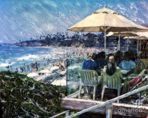Laguna Beach Poster featuring the photograph Laguna Beach Hotel Afternoon by Glenn McNary