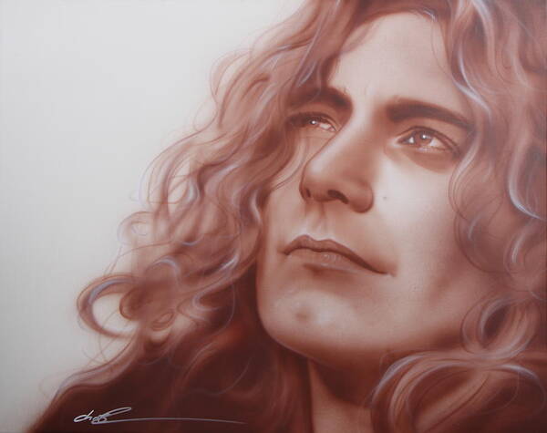 Led Zeppelin Poster featuring the painting Leaves are Falling all Around by Christian Chapman Art