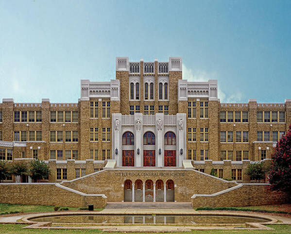 Little Rock Central High School Poster featuring the photograph Little Rock Central High School by Mountain Dreams
