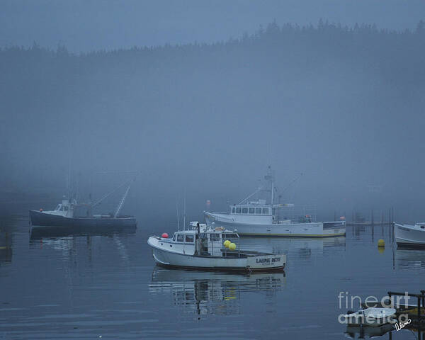 Lobster Poster featuring the photograph Lobster Boats At Rest by Alana Ranney