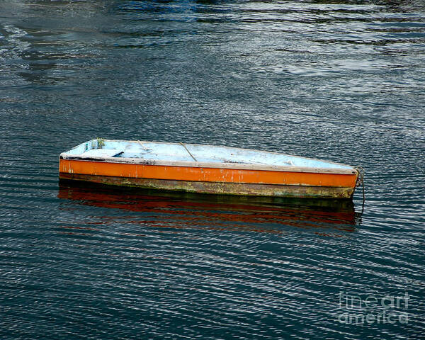 Artoffoxvox Poster featuring the photograph Lonely Skiff by Kristen Fox