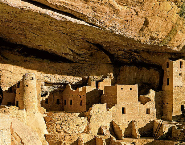 Archaeology Poster featuring the photograph Mesa Verde Cliff Palace by Richard J. Green