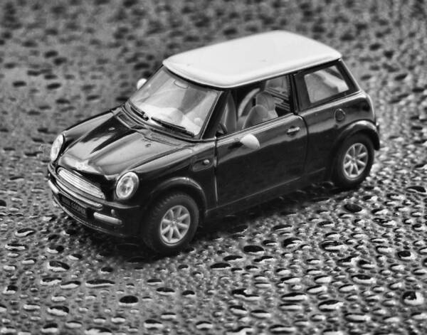 Austin Mini Poster featuring the photograph Mini cooper by Ron Roberts