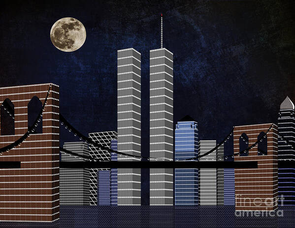 Andee Design Poster featuring the digital art New York City Better Days by Andee Design