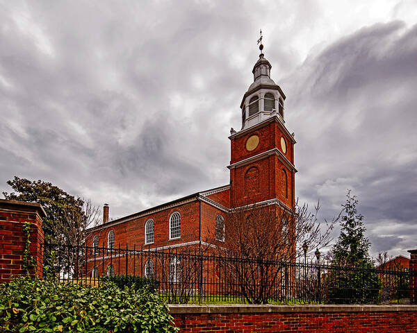 Old Otterbein Poster featuring the photograph Old Otterbein Country Church by Bill Swartwout