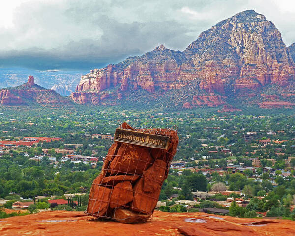 Sedona Poster featuring the photograph Overlook Point in Sedona AZ by Toby McGuire