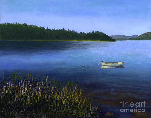 Bay Poster featuring the painting Peaceful Bay by Ginny Neece