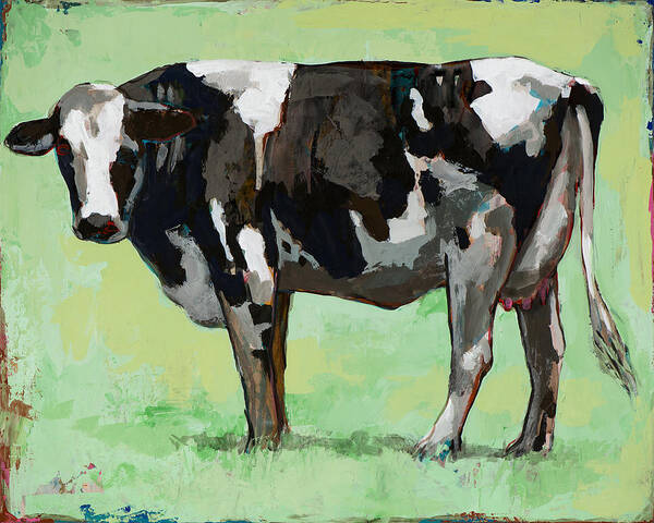 Cow Poster featuring the painting People Like Cows #5 by David Palmer