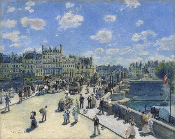 Auguste Renoir Poster featuring the painting Pont Neuf by Auguste Renoir