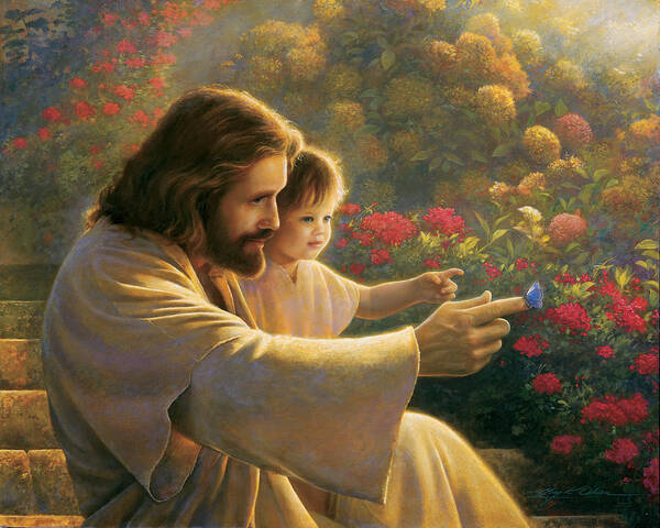 Jesus Poster featuring the painting Precious In His Sight by Greg Olsen