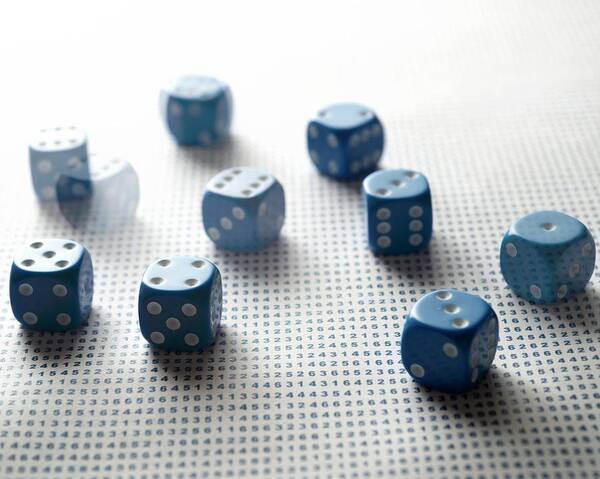 Dice Poster featuring the photograph Probability by Robert Brook
