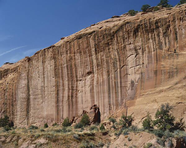 Burr Trail Poster featuring the photograph Red Sandstone Cliff, Utah by Charlie Ott